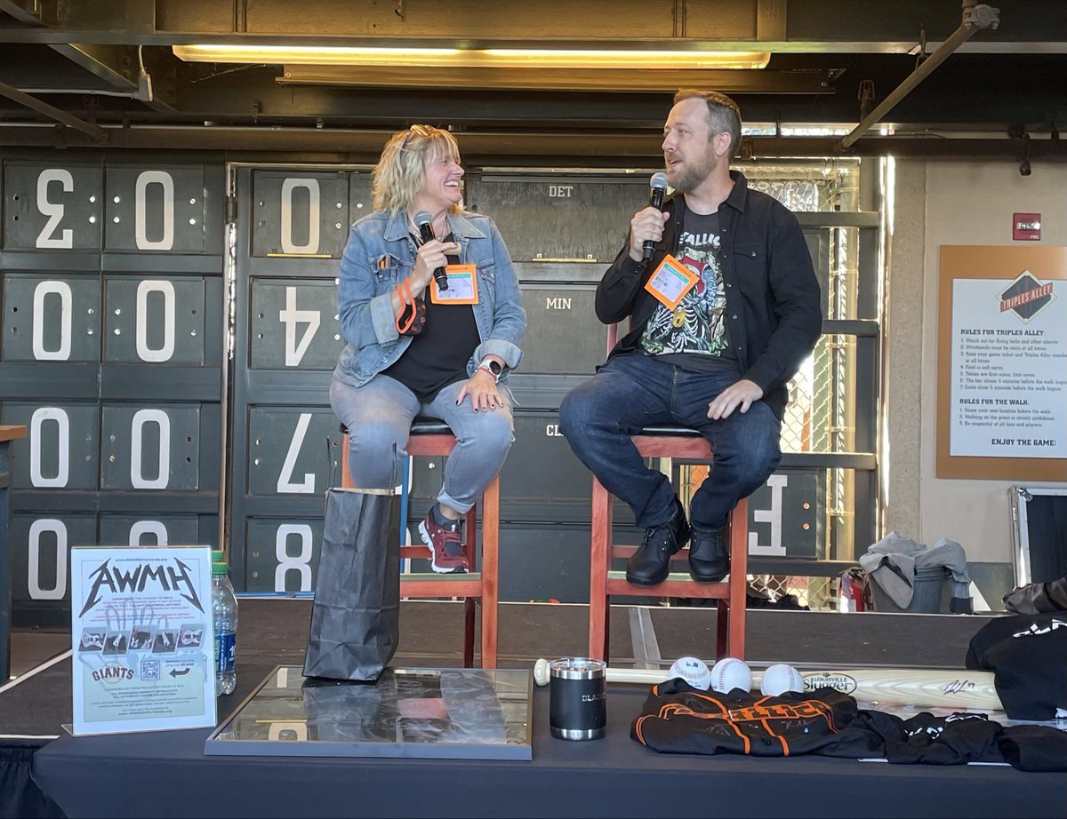 The artist behind our #Metallica40 poster and #MonthsOfGiving2022 shirt, @Andrew_Cremeans, joined us in Triples Alley at @OracleParkSF ahead of #MetallicaNight with the @SFGiants to discuss the inspiration behind his artwork.