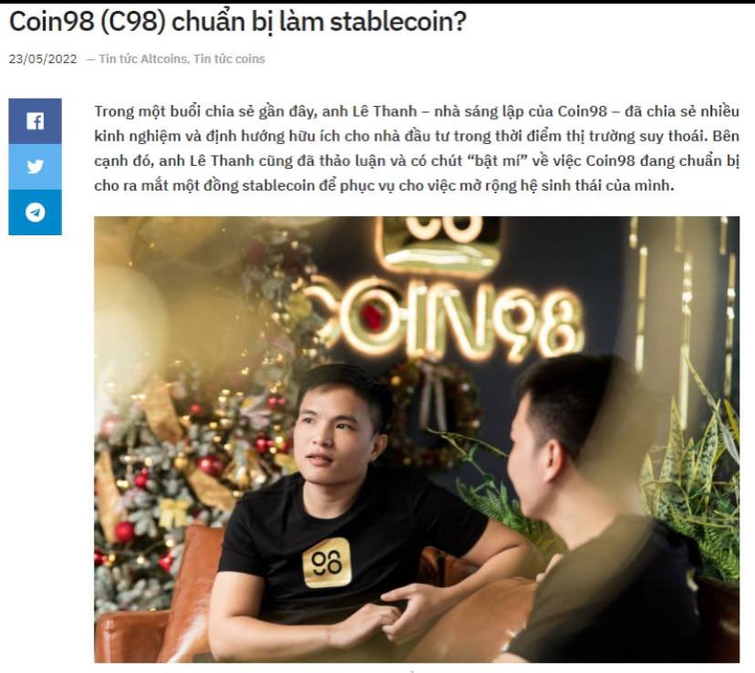 barxiu's tweet photo. 🚀Cuộc chạy đua ra đồng ổn định
Hết #luna #Trx #Near 
Giờ thì đến ẻm #C98
Aydaz đồng ổn định có gì mà hot trend như 1 trào lưu vậy. https://t.co/JqWHqTX0QP