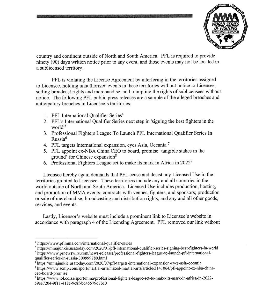 WSOF Global tweet media