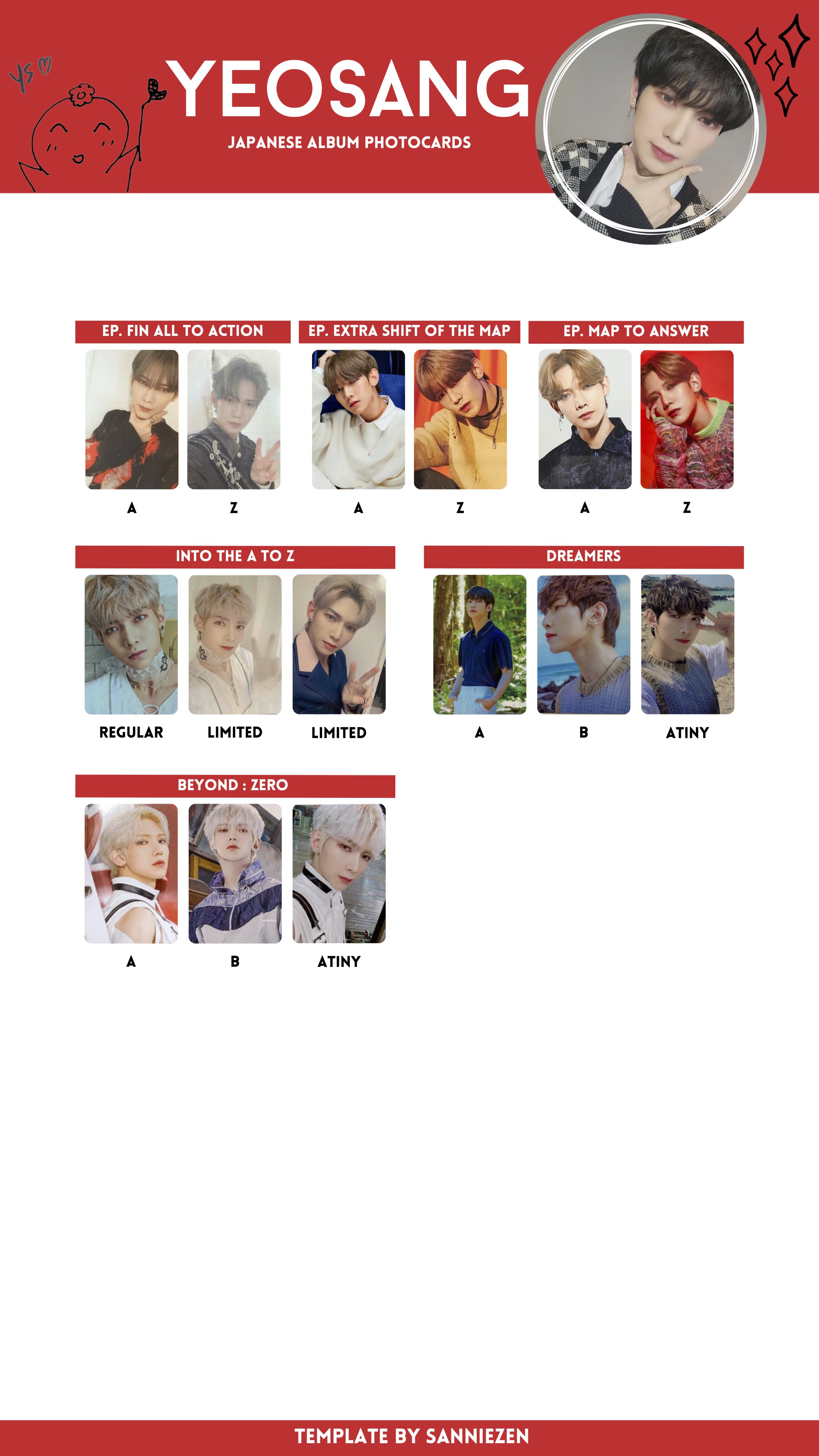 ATEEZ BEYOND：ZERO サン 直筆サイン 色紙 ATEEZ サン 直筆サイン入り チェキ SAN 산 当選 ATEEZ サン 直筆