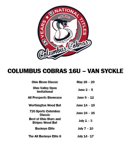 Time to get some hardware boys! <a href="/Columbus_Cobras/">Columbus Cobras</a> <a href="/StCharlesBB/">St. Charles Baseball</a> <a href="/DeSalesBaseball/">DeSales Baseball</a> <a href="/RBurgBaseball/">Reynoldsburg Baseball</a> <a href="/Kwolvesbaseball/">Worthington Kilbourne Baseball</a> @HBJaguarBSBL <a href="/WCbaseball21/">Worthington Christian Baseball</a> <a href="/TW_Baseball/">TWHS Baseball</a> <a href="/GahannaBaseball/">Gahanna Baseball</a> <a href="/UABearsBaseball/">Upper Arlington Baseball</a> <a href="/NAEagleBaseball/">NAEaglesBaseball</a> <a href="/C_knights_BB/">Creekside Baseball ⚾</a>