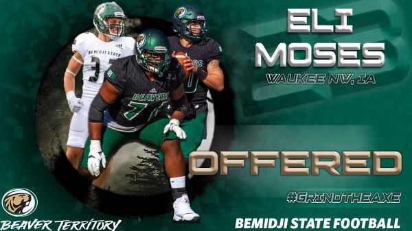 Blessed to receive an offer to play football at Bemidji State University  <a href="/BrandonLabath/">Brandon Labath</a> 🖤🖤