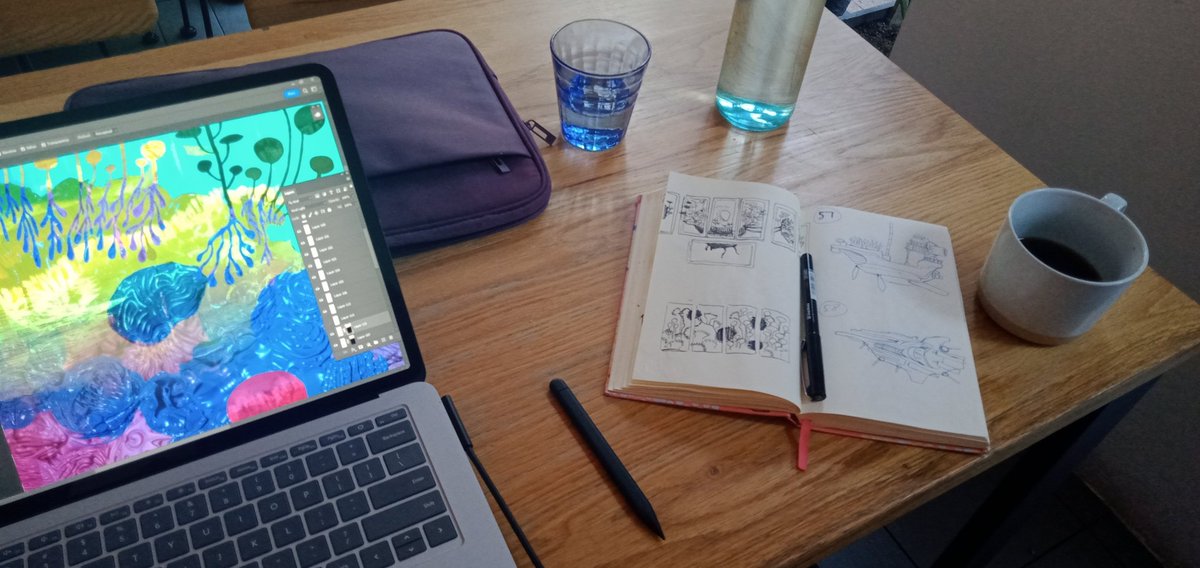 TJnkrz's tweet photo. I'm still making and creating. NFTs are out on hold for a little while while Talis sorts it's self out. But artists never stop making.. it's in our blood. It's compulsive.
#Artists #art #NFTs #laptopstudio https://t.co/lfiUOttpsG