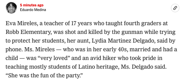 Rest in power, Eva Mireles.