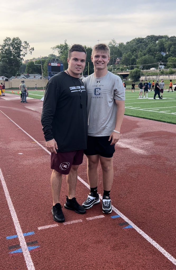 Had a great time at <a href="/UCWV_Football/">University of Charleston Football</a> camp. Thanks <a href="/Coach_Kelleher/">Logan Kelleher</a> for the invite. <a href="/coachtesch/">Coach Tesch</a> <a href="/CoachBarker_99/">Luke Barker</a> 
#zaccaryroberts #football

<a href="/NatlPlaymkrsAca/">NatlPlaymkersAcademy</a> <a href="/NCEC_Recruiting/">NPA</a> <a href="/VisionQb/">QB Vision</a> <a href="/PlayBookAthlete/">PLAYBOOK ATHLETE</a> <a href="/CSmithScout/">Chris Smith</a> <a href="/LippertScouting/">Ryan Lippert</a> <a href="/NWahlScouting/">Nate Wahl</a> @NationalPID <a href="/QBHitList/">QBHitList.com</a> <a href="/CoachPerrone/">Coach Perrone (My Recruits)</a>
