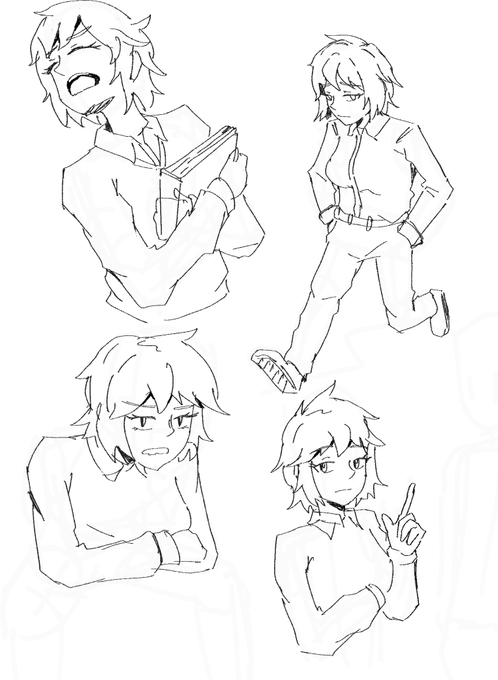 Got no art so here are some lazy sketches of me at work will come back w better shit but thanks for sticking around lol 