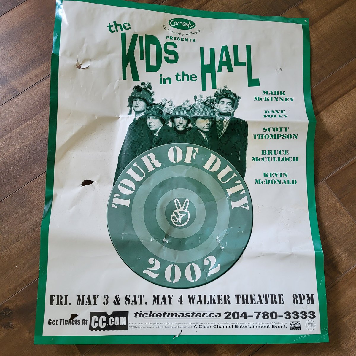 So glad my mom didn't throw out the #KidsInTheHall poster I ripped off a wall after seeing them in #Winnipeg 20 years ago!