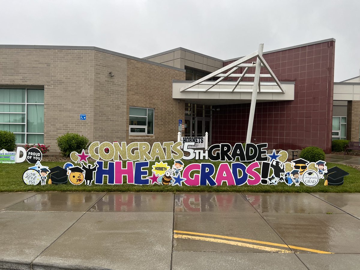 Congrats 5th Graders!! This will be up all day tomorrow, Wed. 5/25.