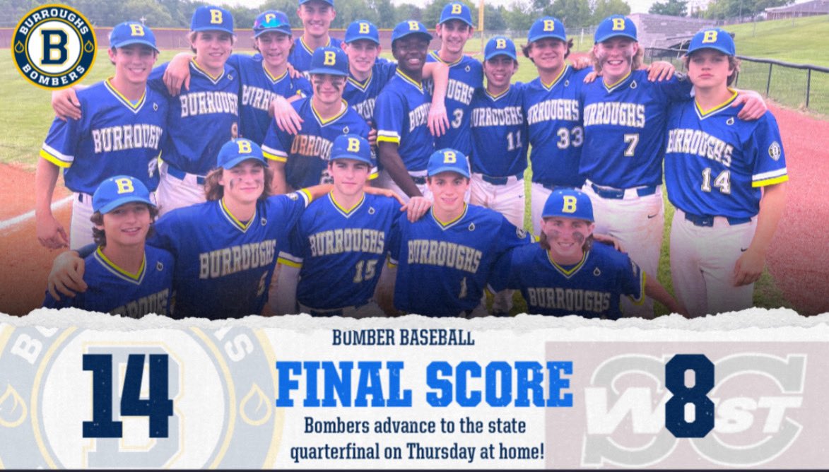 JbSbaseball's tweet photo. The 💣 win a wild one to advance to the Elite 8! @_jackenger was simply awesome ➡️ 2 for 2 | 2 Runs | 2 RBI | 3 BB. Oh, and some great glove work! AND @WillChap9 was really great too! 3 for 5 w/ 2 Doubles | 1 Run | 3 RBI.  And 2 hits each for @JulianSchenck &amp; @ButkaJohn! https://t.co/5AV5ATzkN3