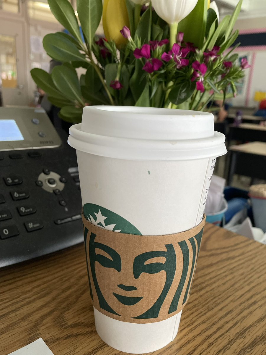 AshleyCTodd's tweet photo. When one of your kids brings you coffee on an EOG morning! My kids know me so well! ❤️ https://t.co/IkKWCGqoqZ