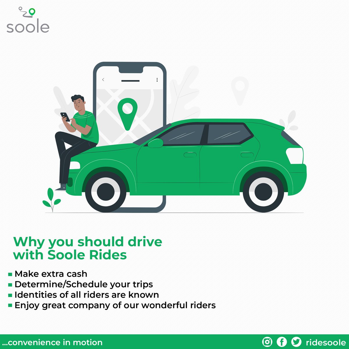RideSoole's tweet photo. @is_salsu If you stay in Ibadan or Lagos, you should also register with Soole. 

We offer:
• better rates 
• lower commissions
• unbeatable welfare
• options for both in-city and inter-city trips.

App available on Playstore and Google Play. https://t.co/BCtXuTqYxg