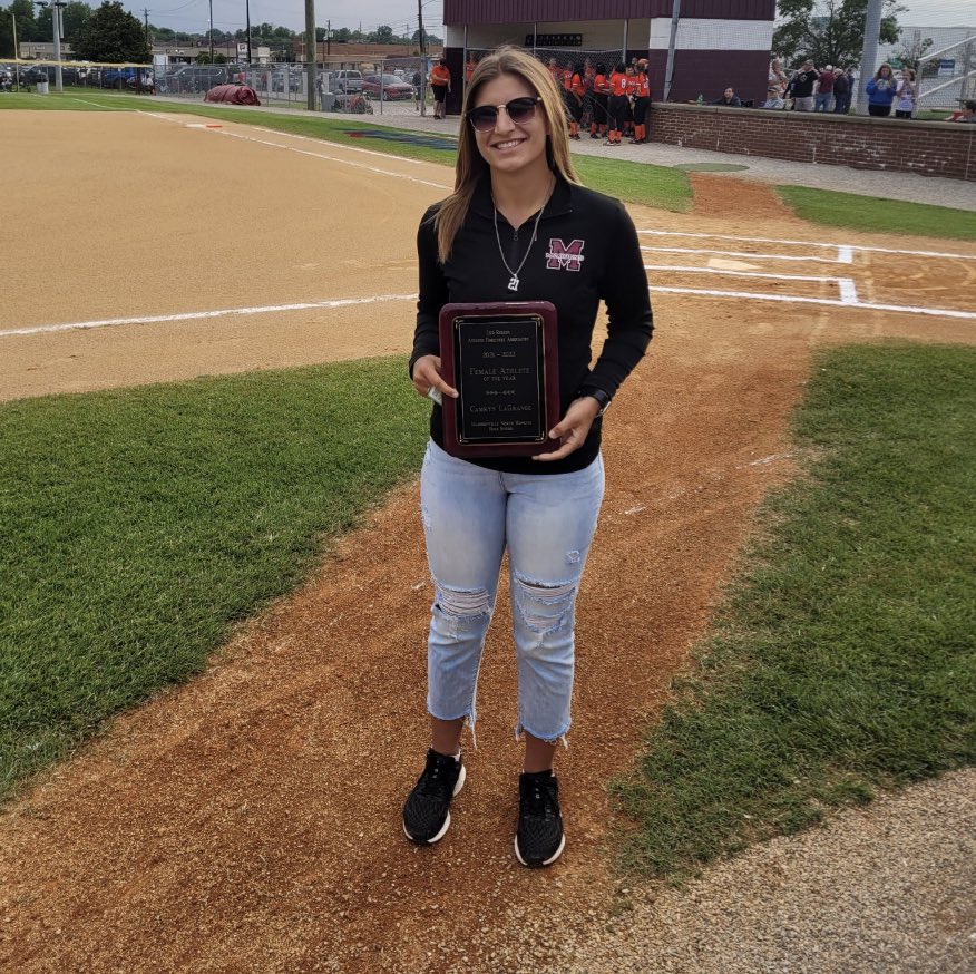 Congratulations to Camryn Lagrange as she was recognized tonight as Female/2nd Region Athlete of the Year!
