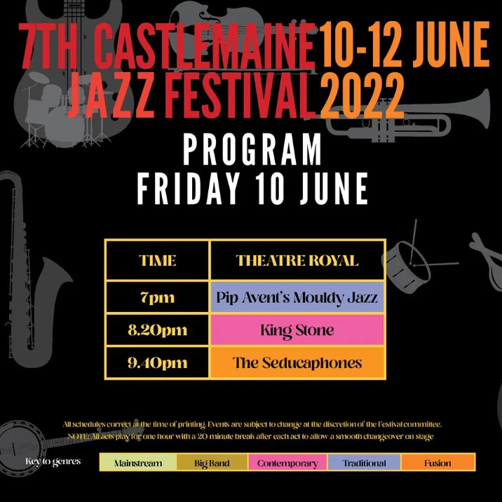 statefestival's tweet photo. The Castlemaine Jazz Festival is coming up this Queen's Birthday 

The festival offers a wide range of styles played by emerging and experienced musicians.

Tickets for the 2021 Castlemaine Jazz Festival are available now, head to https://t.co/oZQdNw3UiP for all the information. https://t.co/R9jbatDCWC