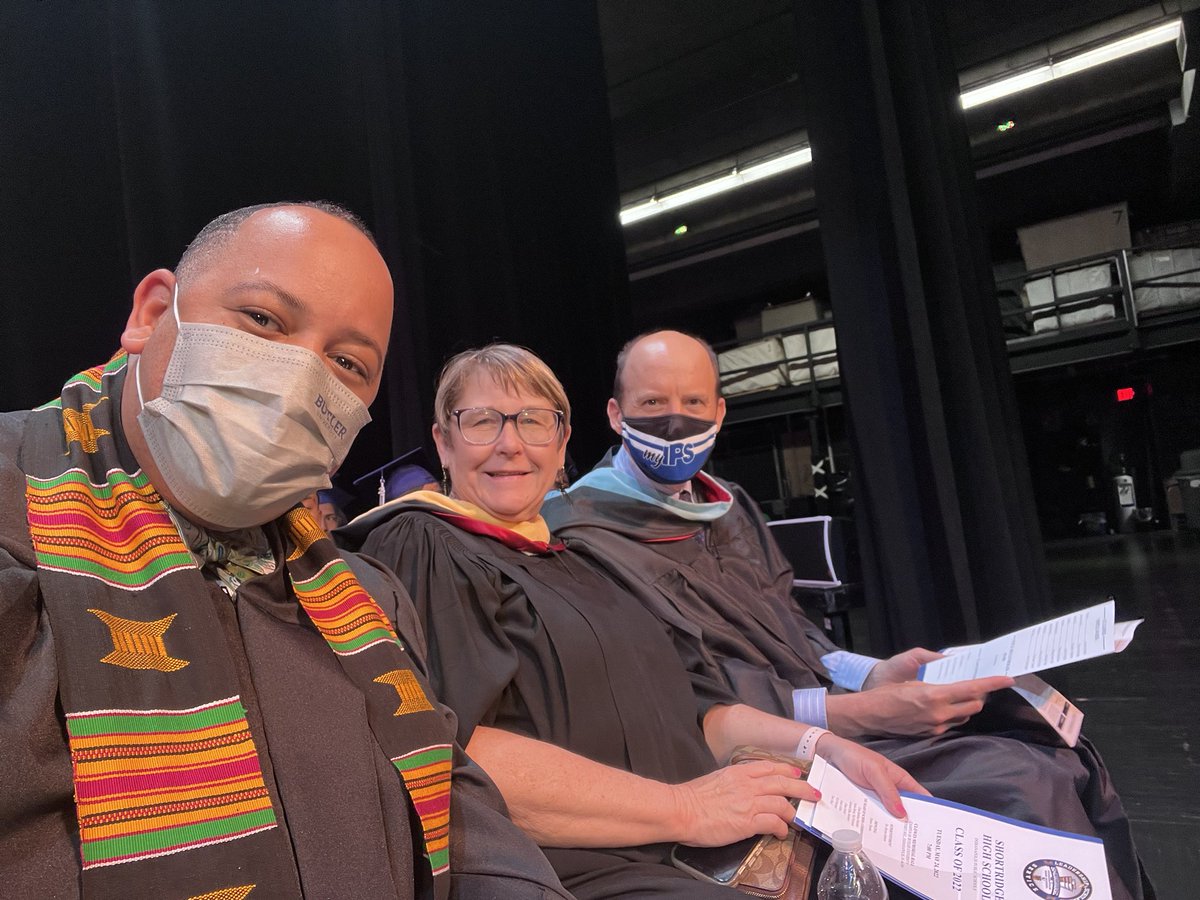 One of the greatest joys of being a School Board Commissioner #graduation season Shortridge High School Graduation (#6) for me💙 <a href="/Shortridge/">Shortridge High School</a> <a href="/ShortridgeJROTC/">JROTC Shortridge IPS</a>