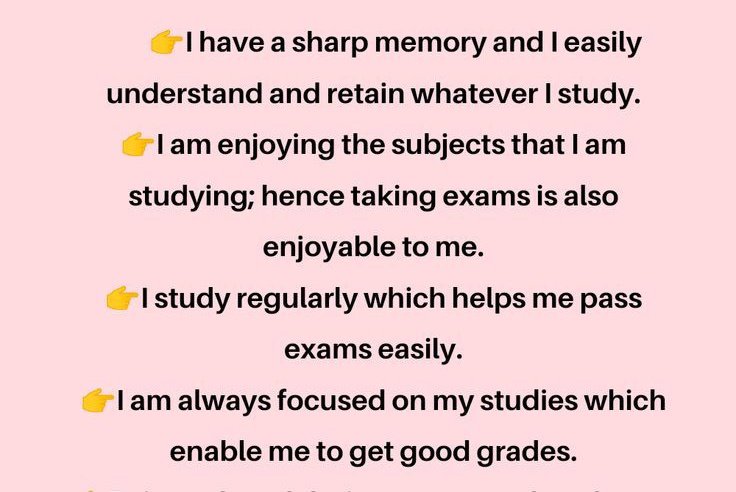 🔮 Sharing these study affirmations kasi most of us are having finals exams! It actually works and nagmamanifest talaga 🧿.And also as a psychology student, chanting or saying this before exam can lower ur anxiety and conditioned ur mind to recall more infos. Hope it helps! 🦋💙