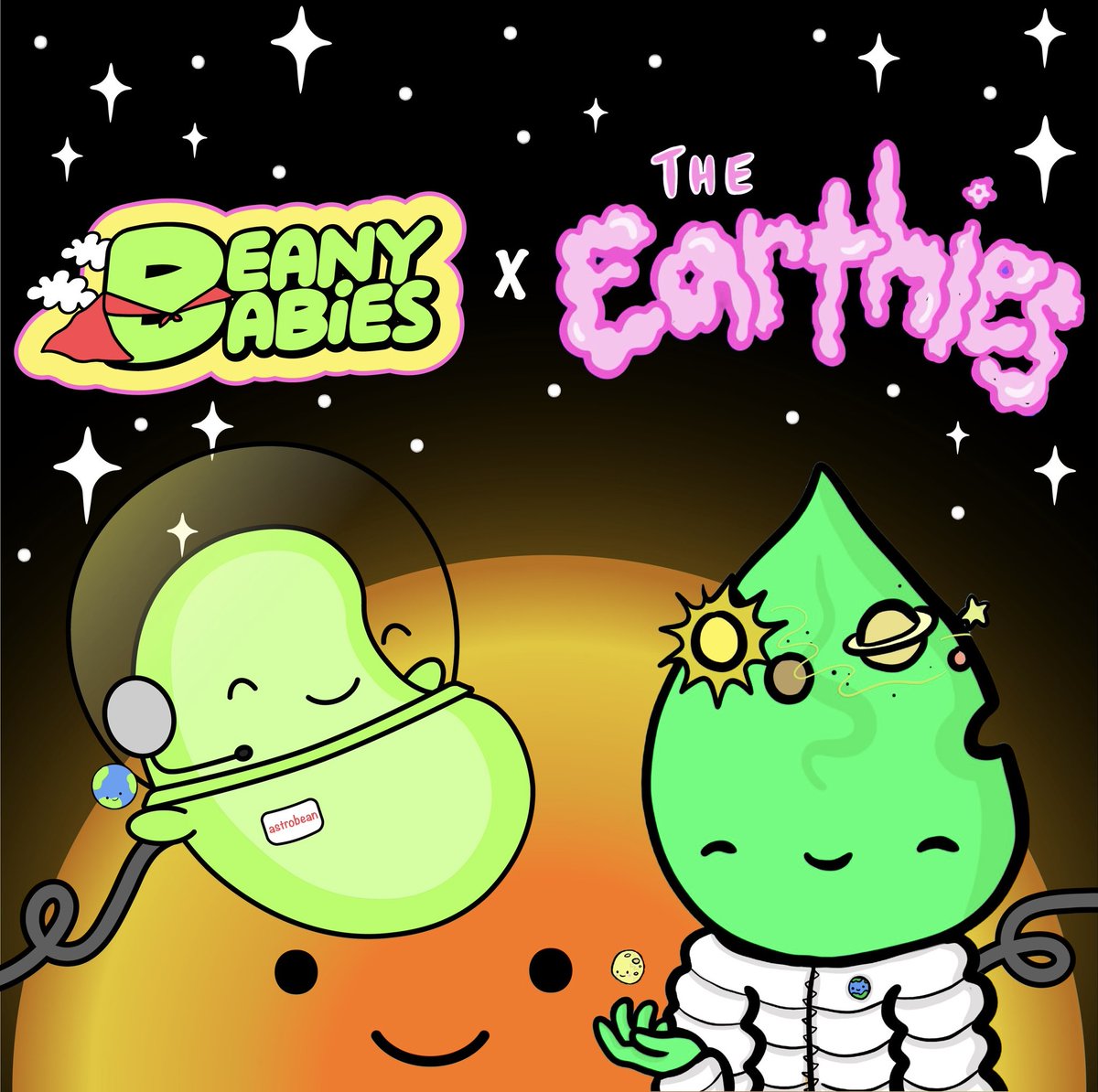🎉 Beany Babies x The Earthies 🎉

To celebrate our new frens <a href="/BeanyBabiesNFT/">Beany Babies</a> we are giving away 3 WL spots of theirs &amp; 3 earthlist spots! 🎉

to enter: 
• follow <a href="/TheEarthiesNFT/">The Earthies</a> &amp; <a href="/BeanyBabiesNFT/">Beany Babies</a> 
• like + retweet 
• tag your frens

ends in 24hrs!