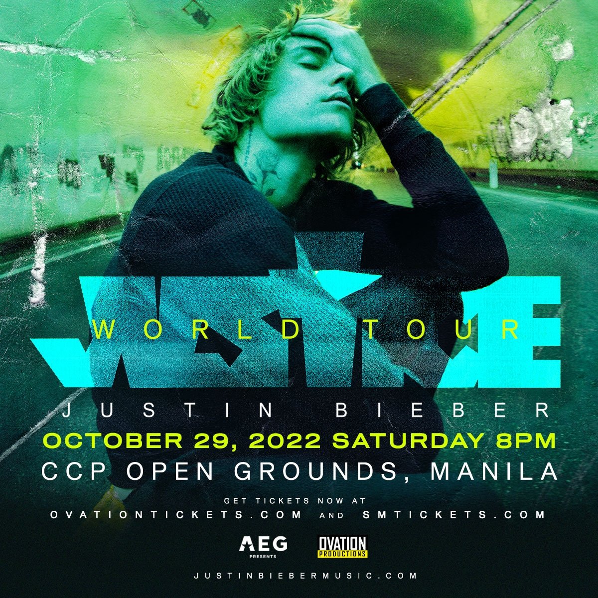 philconcerts's tweet photo. #JusticeTourPH @justinbieber live in Manila on October 29 at CCP Concert Grounds. Tickets on sale May 30 at SM Tickets. Presented by @ovationprod https://t.co/RYjHgQEpWp