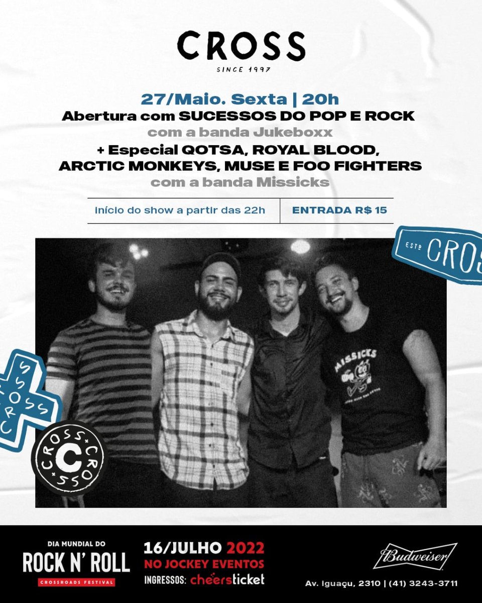 Vamo de show longo essa semana 🤟🤟
Muitos covers e algumas nossa no meio