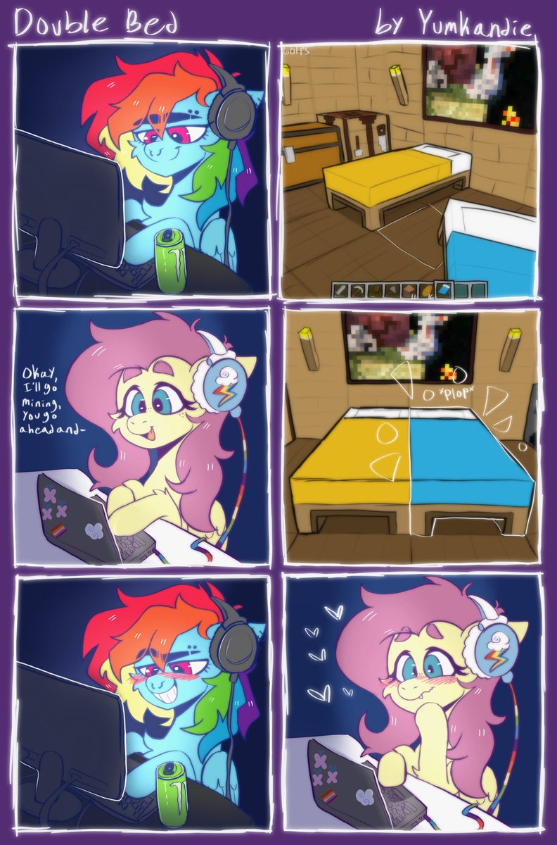 if she’s YOUR girl, why is her minecraft bed next to mine? 🫢✨
#flutterdash