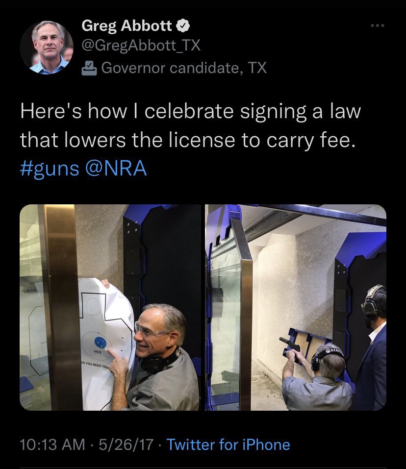 therosytent's tweet photo. @GregAbbott_TX How’s that celebration going now, Governor Abbott?

#LicenseToCarry https://t.co/dpBk0wWYsJ