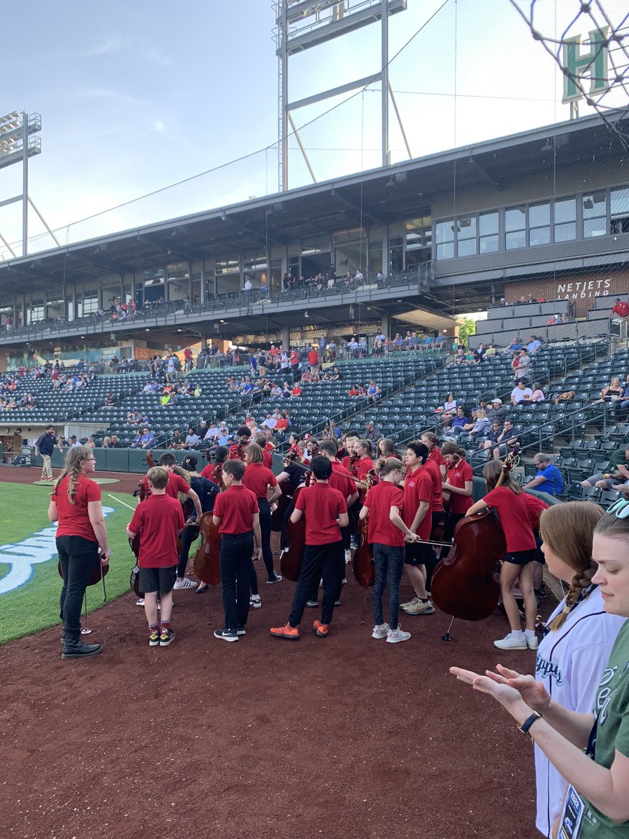 cardinalstrings's tweet image. Could not have asked for a more beautiful night for the KMS orchestras to debut at the Columbus Clippers game tonight! I love these kids so much! #itsworthit