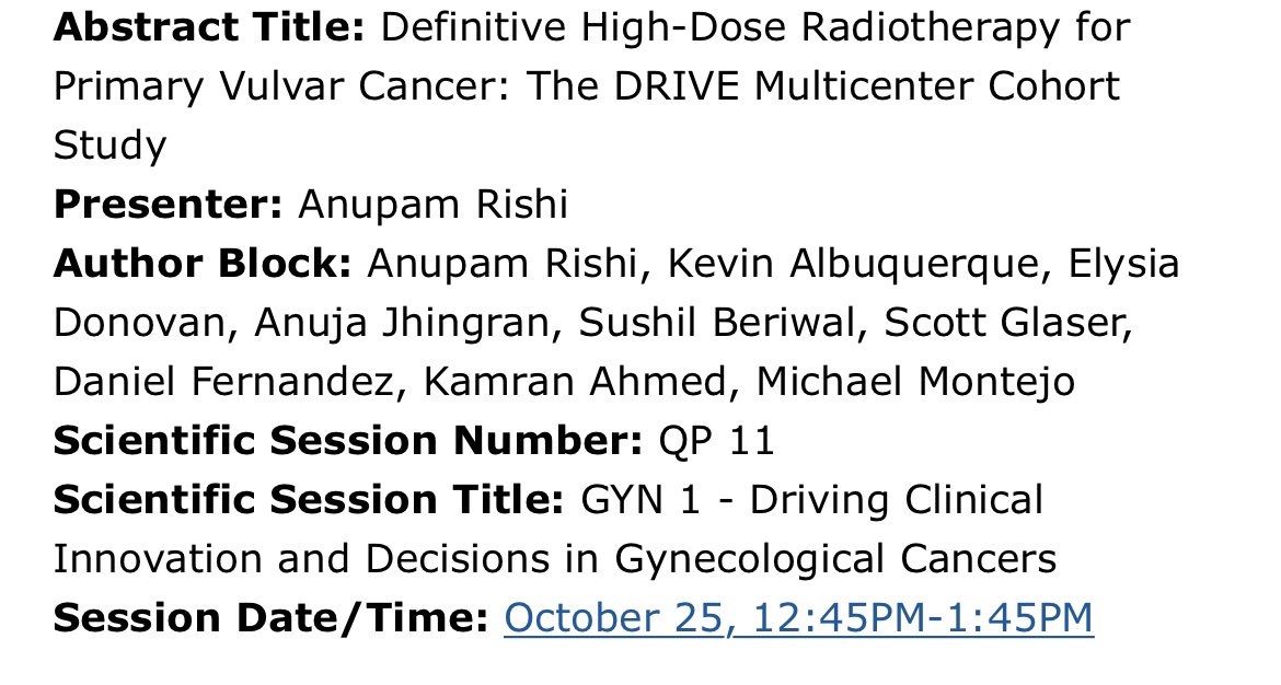 Anupam Rishi (@rishia_md) on Twitter photo Honored to present result of DRIVE Multicenter Study @ASTRO2022 describing outcome of definitive high-dose RT in Vulvar Cancer. Also inviting centers to collaborate in this exciting study <a href="/MoffittRadOnc/">MoffittRadOnc</a> <a href="/MoffittNews/">Moffitt Cancer Center</a> <a href="/Sushilberiwal/">Sushil</a> <a href="/DocGlaser/">Scott Glaser</a> <a href="/MDAndersonNews/">MD Anderson Cancer Center</a> <a href="/GynRadonc/">Kevin Albuquerque</a> <a href="/KAhmedMD/">Kamran Ahmed</a> Honored to present result of DRIVE Multicenter Study @ASTRO2022 describing outcome of definitive high-dose RT in Vulvar Cancer. Also inviting centers to collaborate in this exciting study <a href="/MoffittRadOnc/">MoffittRadOnc</a> <a href="/MoffittNews/">Moffitt Cancer Center</a> <a href="/Sushilberiwal/">Sushil</a> <a href="/DocGlaser/">Scott Glaser</a> <a href="/MDAndersonNews/">MD Anderson Cancer Center</a> <a href="/GynRadonc/">Kevin Albuquerque</a> <a href="/KAhmedMD/">Kamran Ahmed</a>