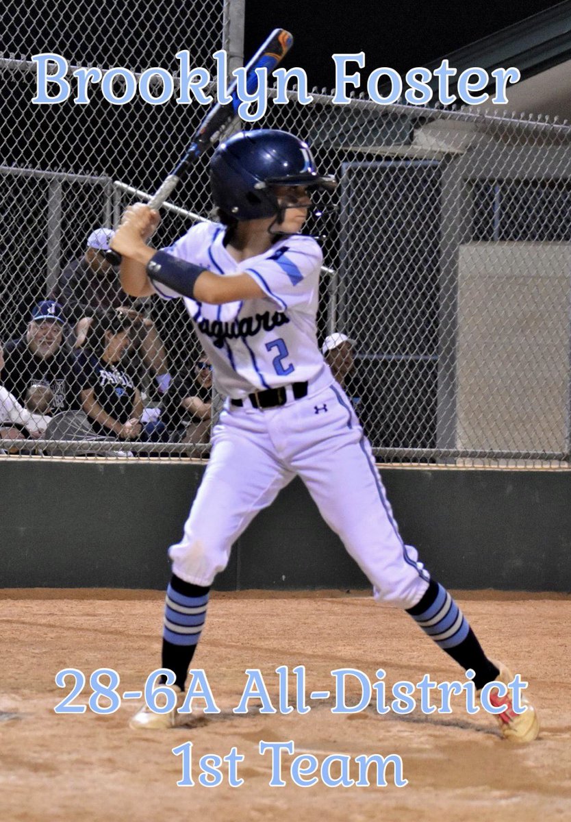 softballjaguars's tweet photo. Congratulations to Layla Mulroy and Brooklyn Foster for being selected for the 28-6A 1st Team All-District! We are so proud of you two! https://t.co/ap2AcCn2m0