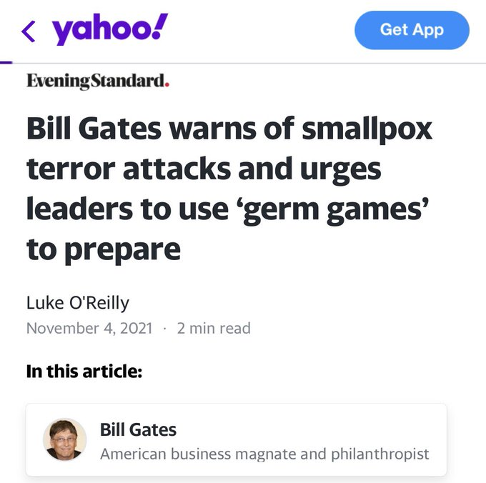 ZanMurphy's tweet photo. It's comforting that they've been preparing for this since last year. I don't think there will be a #monkeyapocalypse. Bill is on it! 🙏 I hate that people are trending #BillGatesBioTerrorist and I hope they see this and are grateful! https://t.co/ydoX6RqrfN