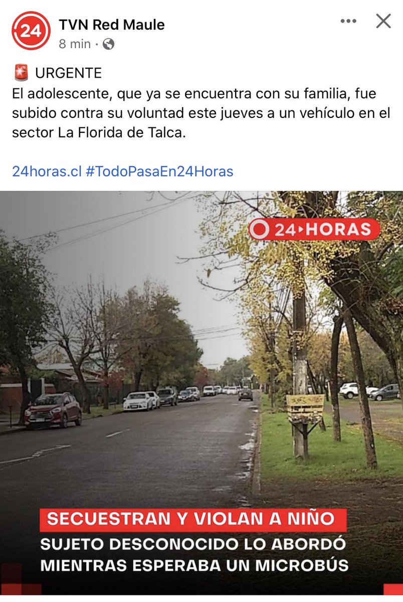 PiaYovanovic's tweet image. Esto es realmente terrorífico! Pasó en Talca señores 👇 secuestro a Niño de 12 años lo tomaron en un paradero de micro, lo violaron y dejaron nuevamente en el paradero. Dios mio‼️ qué pasa chile 🇨🇱 #talca #secuestro