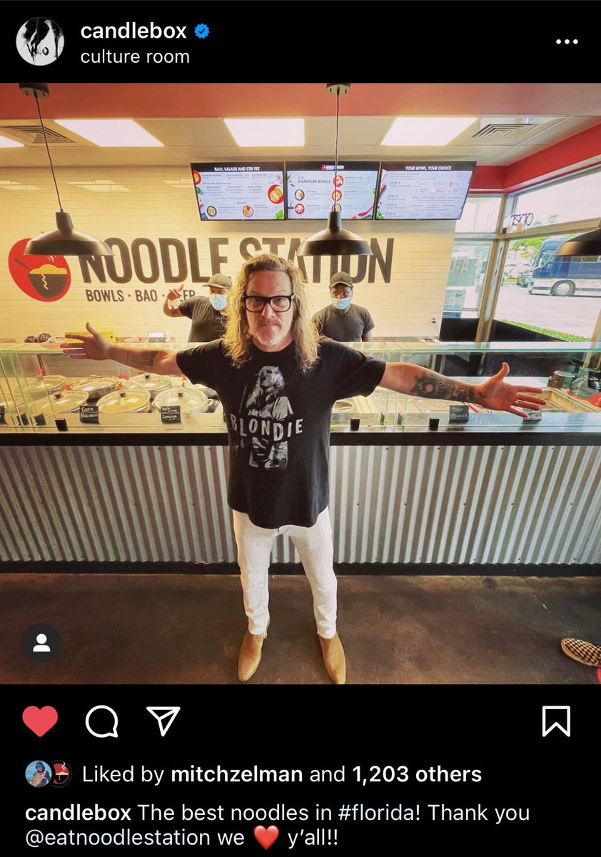 Candlebox stopped by my dads restaurant Noodle Station this weekend!! Come check us out! We are on Oakland and Federal!