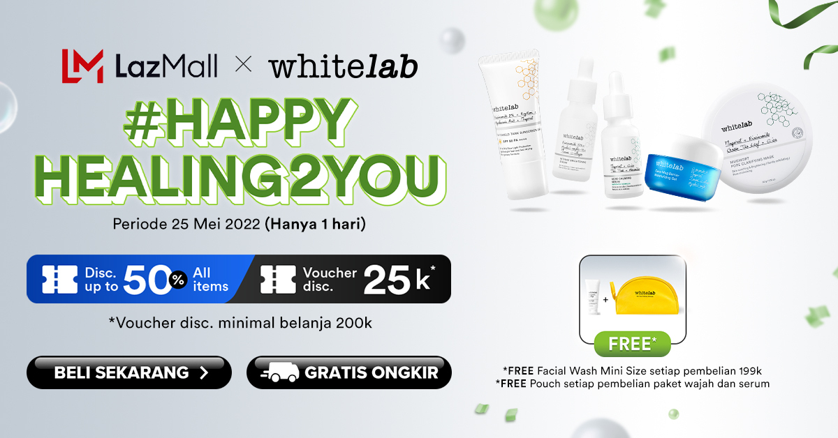 LazadaID's tweet photo. Siap jadi pusat perhatian dengan kulit glowing pakai skincare favorit dari Whitelab di LazMall! Kamu bisa dapetin Diskon Hingga 50%, Voucher Diskon 25 Ribu, Gratis Hadiah &amp; Bebas Ongkir juga. Beli sekarang: https://t.co/vzDgc7wEPc

#LazadaID66Sale #CheckoutIsiHatimu #LazadaID https://t.co/OvUKuX7nGU
