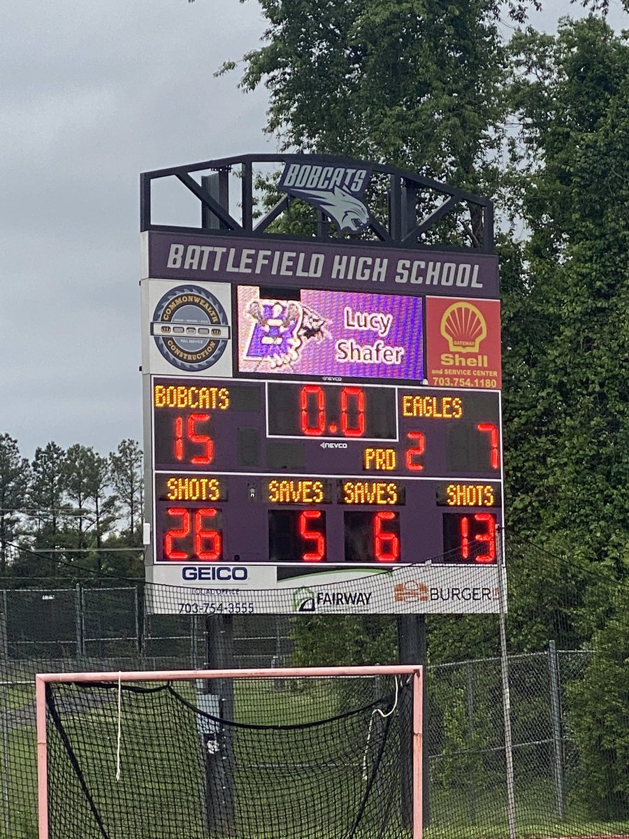 Bobcat_Pride1's tweet photo. Congratulations to the Girls Lacrosse team for winning their Region Semi Final game vs Freedom SR. Qualifying for States!  Next game is Friday vs John Champe at 6 pm. Region Finals! https://t.co/cIIznYlgJU