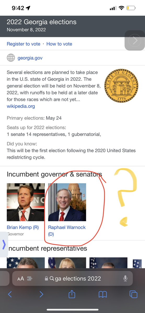 ericksmoves's tweet photo. Just googled #georgiaElection results from today… but who the f*^k did this to @ReverendWarnock’s picture tho!?? 🤔#PrimaryElection #GeorgiaVoters #USSenate #wtf #wrongpicture #getitright https://t.co/jldY3xhLj7