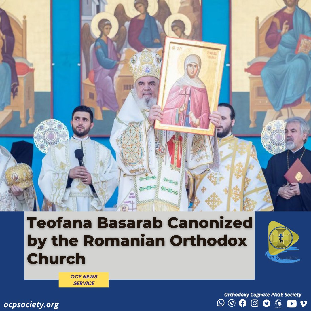ocptweets's tweet image. Teofana Basarab Canonized by the Romanian Orthodox Church

ocpsociety.org/teofana-basara…

#romanian #teofana #basarab #canonized #orthodoxy #panorthodoxy