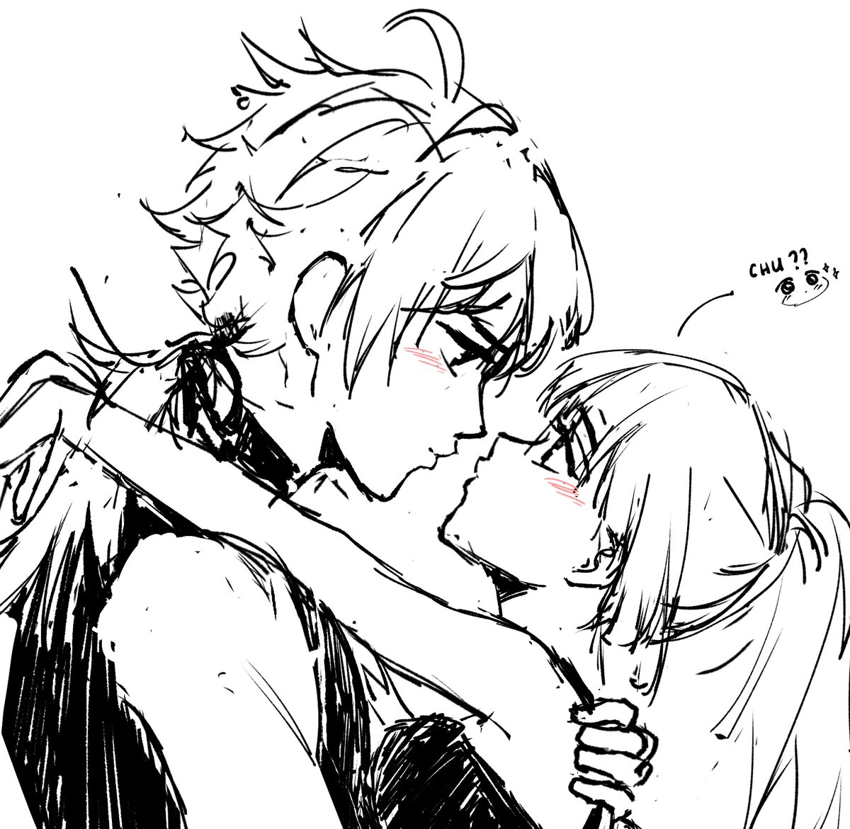 nunuushi's tweet photo. A VEERY  MESSY THOMAYA SKETCH BCS I WAS HUNGRY

#thoma #ayaka #thomaya https://t.co/o0zQFM8Rzl