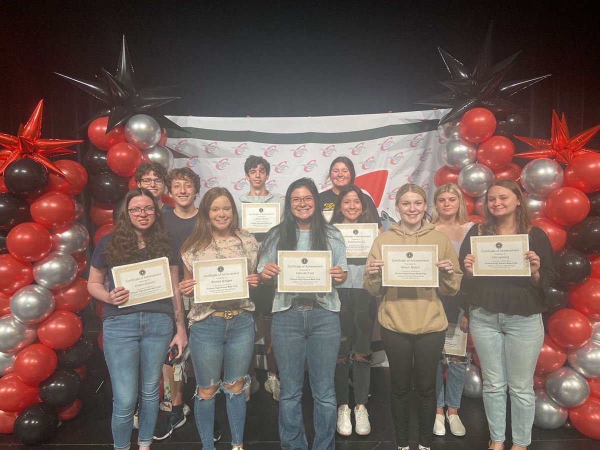 Our AMAZING Betas had their academic awards ceremony today!! They all received Beta certificates for all their hard work this year! 💪🏻 We are so proud!! We will definitely miss our sweet seniors next year💗