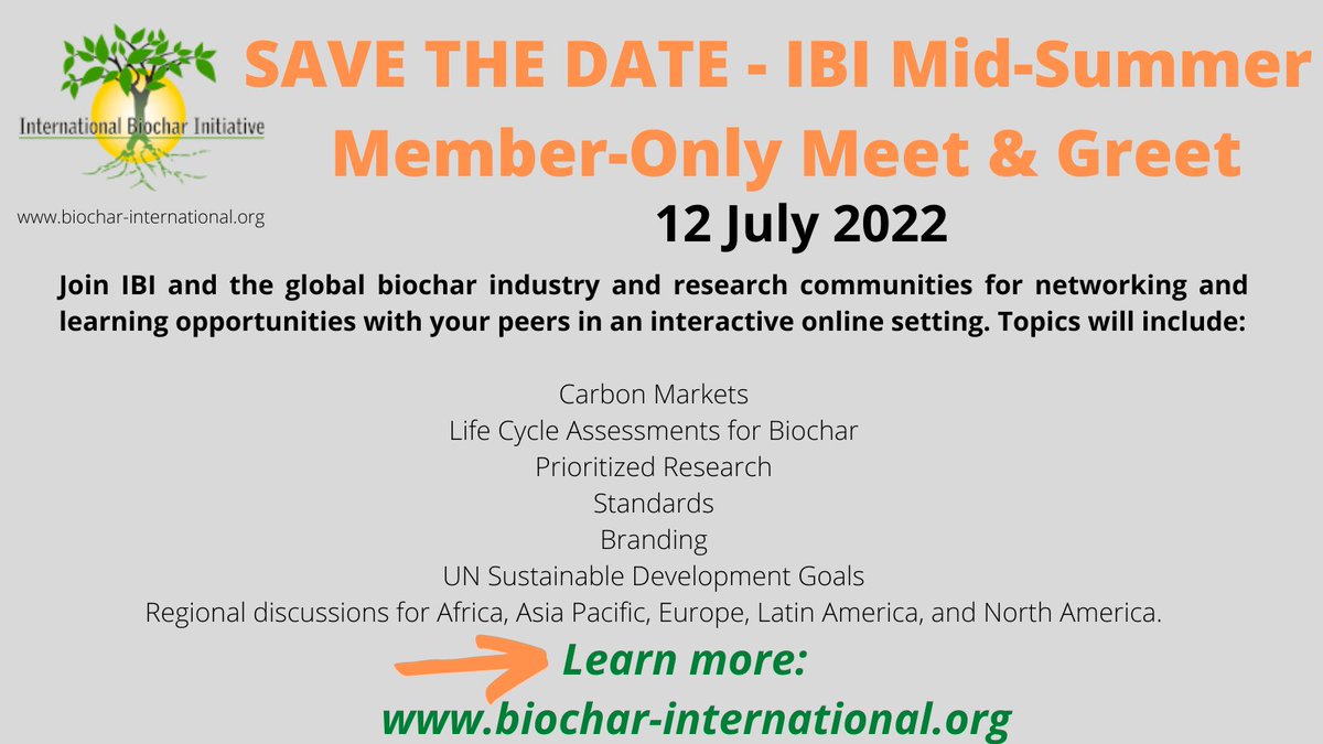 International Biochar Initiative tweet media
