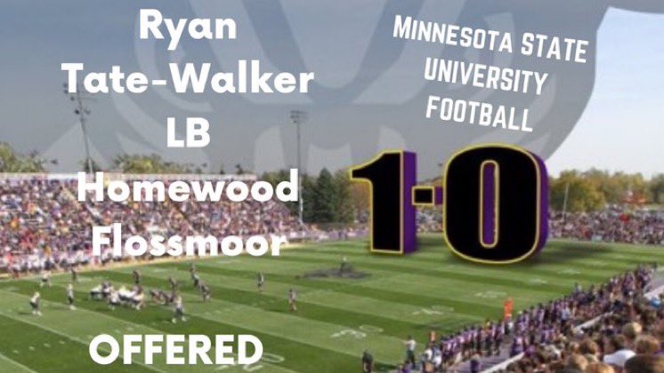 ryanwalker055's tweet image. After a great phone call with @CoachJackson32 I’m thankful to have received an offer from Minnesota State University 🟣🟡

@MinnStFootball @EDGYTIM @MohrRecruiting
@SWiltfong247 @AllenTrieu
@PrepRedzonelL @DeepDishFB
@CoachBigPete @HFVikingFTBL
@Rivals_Clint @Bryan_Ault