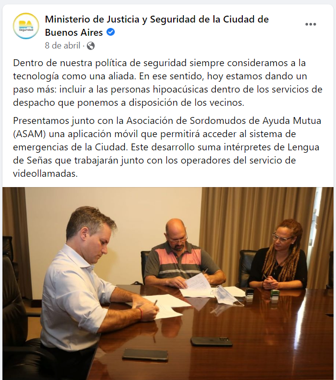marcelogayo's tweet photo. @MarceDaless  muy linda la foto y el anuncio ... y la APP PARA CUANDO los sordos la estan presisando es una herramienta de emergencia y de seguridad, o estan esperando el momento POLITICO para hacer el anuncio https://t.co/9vCyRcRj5V