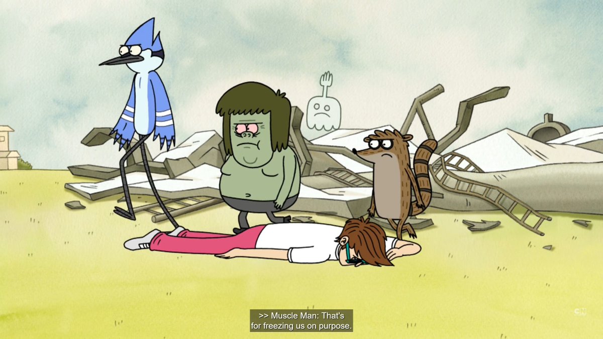 Regular show in 4 tweet media