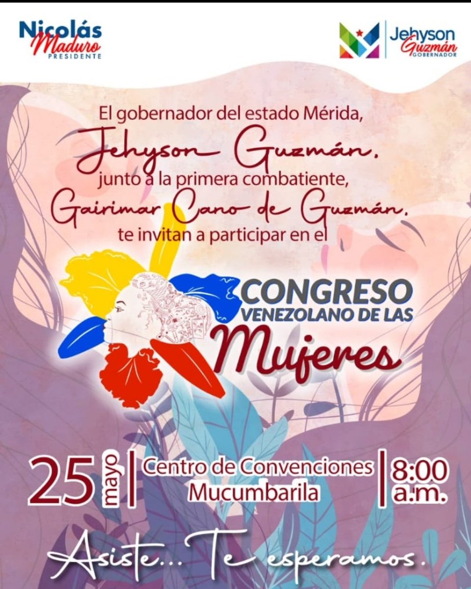 Mañana la cita es en el centro de convenciones Mucumbarila...

Vamos todas Somos las de Chávez

Mujeres de la Ciencia y la Tecnología, luchamos por la patria, la ética y la vida.💜💜💜

#Pichincha200Anos