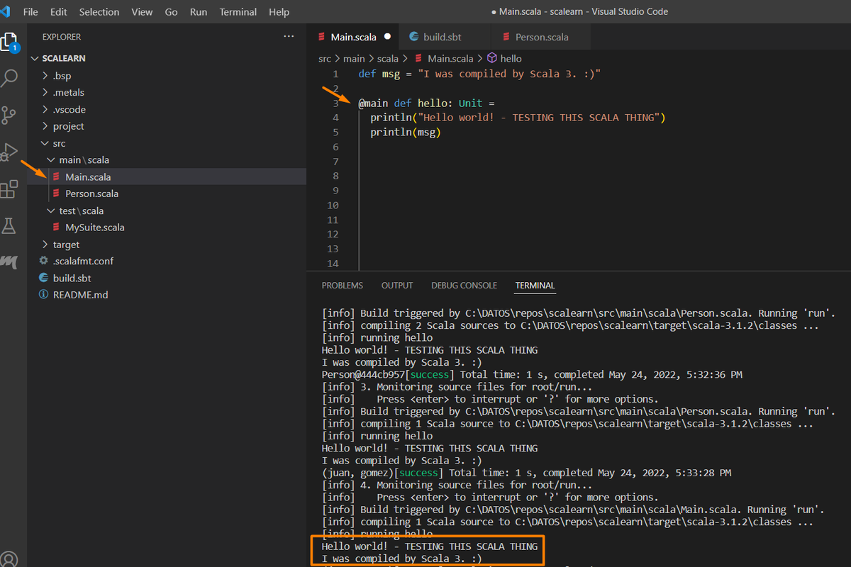 MagikAirMusic's tweet image. As many other languages #LearningScala means to understand the entry point of a program, &quot;main&quot; is used as well and like python code tab is used for scope of a method/function it replaces {} in this context.