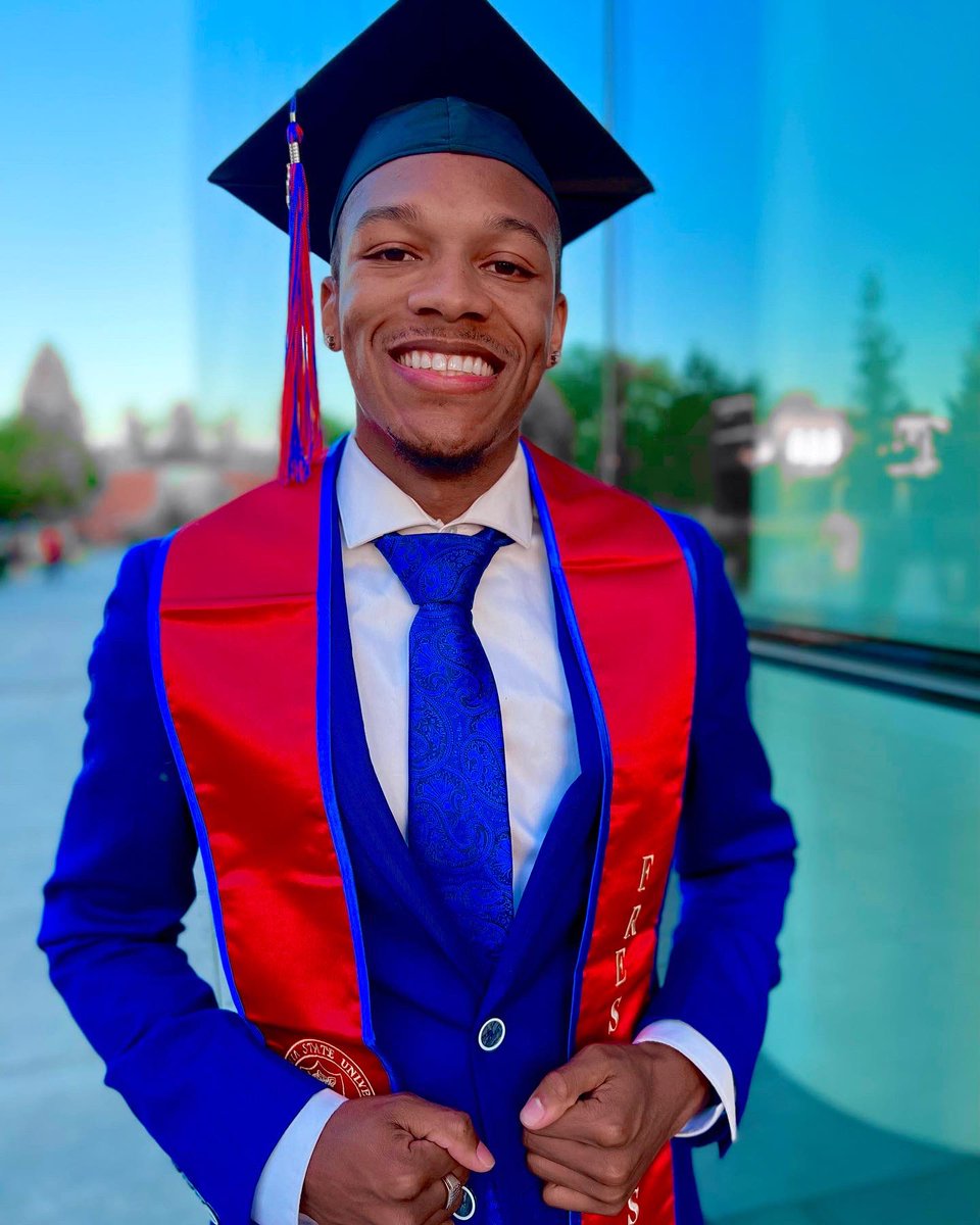 Bubba_Burrell's tweet image. BACHELOR BUBS👨🏾‍🎓💯 #FresnoState #blackgrad #kinesiology