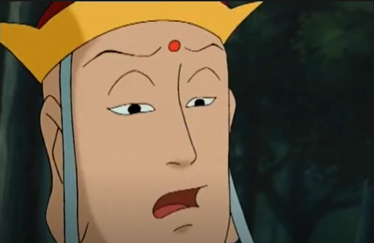 MerBleue666's tweet photo. Remembering that in JTTW animated series (1999) Fake Sun wukong, instead of hitting Tripitaka with his staff, he gives him a tremendous punch in the face.

I'm sure the monk should stay like this after such a blow

#jttw #jttw1999 #thelegendsofmonkeyking https://t.co/xVgbm76wKs