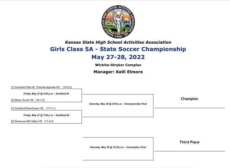 <a href="/LadyMavs_Soccer/">MSHSLadyMavsSoccer</a> <a href="/MAVprinciBULL/">MSHS Principals</a> The Lady Mavs Soccer Team will play St. Thomas Aquinas in the Semifinals of the 5A State Soccer Tournament on Friday, May 27 at 5 PM at Stryker Sports Complex. Tickets can be purchased online at gofan.co.