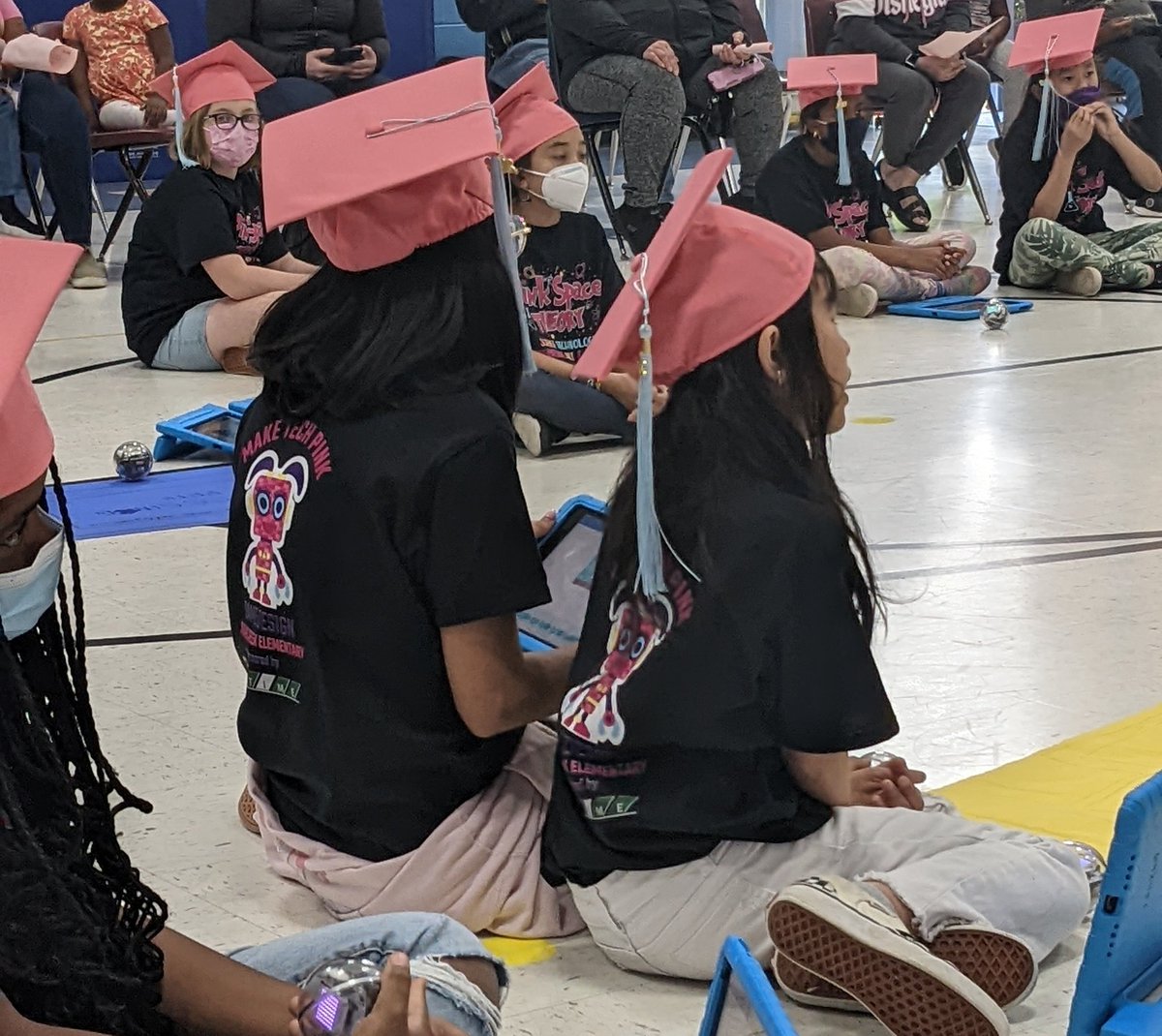 CharnickITC's tweet photo. Today we celebrated another @pinkspacetheory graduation! This community partnership works to increase the interest of girls in STEM related fields. For this session, our girls became game designers with our @Sphero robots! #scestech @SwansCreekES https://t.co/q78gwO93RF