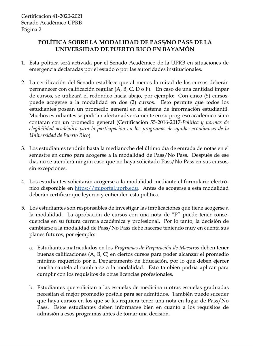 Consejo General de Estudiantes, Recinto de Bayamón tweet media