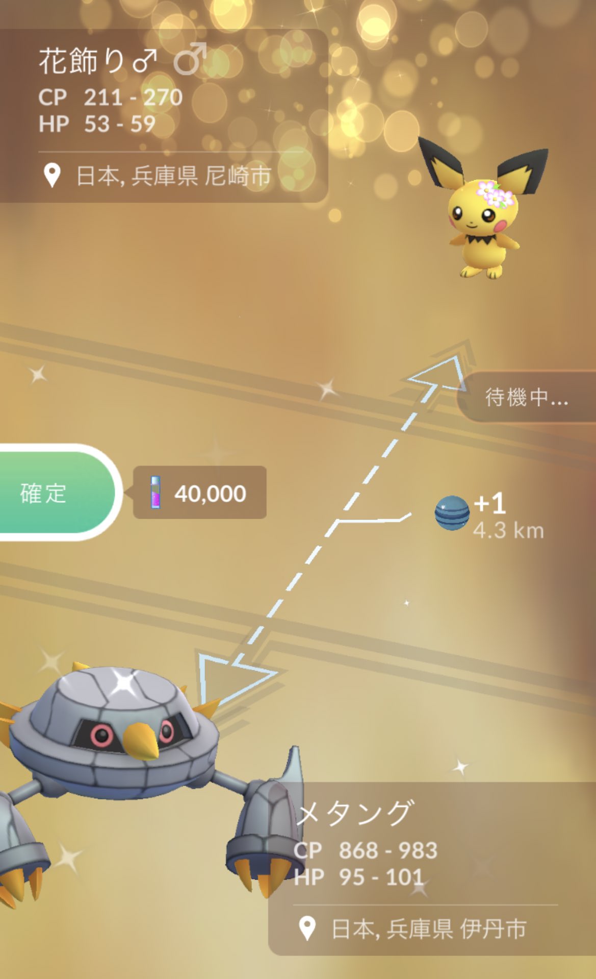 なーさん ᐛ ポケモンgo 朝 さっきまでに交換決まって近くやから すぐ交換して頂いた スムーズすぎて ありがとうございました これでピカチュウに進化して色ピカ コレクション増えた ポケモンgo ポケモンgo 色違い ピチュー メタング
