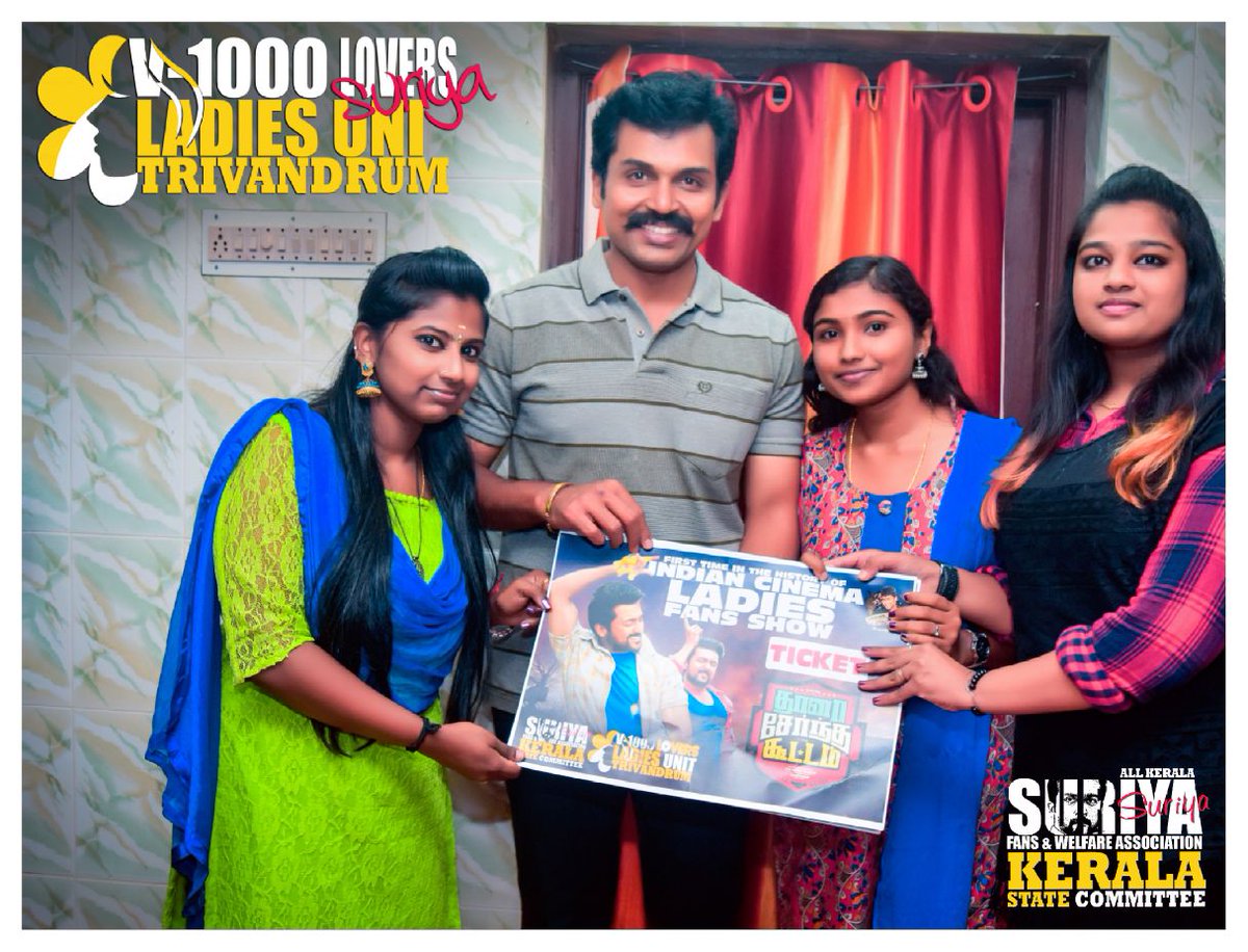 v1000tvm_kerala's tweet photo. Happy Birthday to our one and only @Karthi_Offl anna ❤️🎂
on behalf of all @Suriya_offl annas #AnbaanaFans @V1000_Unit Best wishes for all up coming movie❤✨️
@AKSFWA1 @AKKFWA1 @venkatvnt @sarathlal428
#Suriya #Karthi #Sardar 
#HappyBirthdayKarthi
#Karthi #HappyBirthdaycdp https://t.co/29LG30FDf2