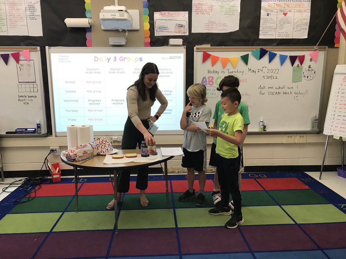 ms_seamansclass's tweet photo. This week we’re working on “how to” writing! The students practiced by writing a “how to” about pb&amp;j. Then I followed their directions to make one — let’s just say detail is important!! 🤣 @MrsMizesClass https://t.co/Ntjrhklots